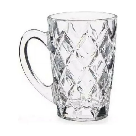 Taza Diamante Transparente Vidrio (110 ml) (6 Unidades) de Vivalto, Tazas - Ref: S3618122, Precio: 6,45 €, Descuento: %