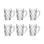 Cup Diamond Transparent Glass (110 ml) (6 Units) by Vivalto, Cups - Ref: S3618122, Price: 7,16 €, Discount: %