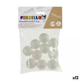 Bastelmaterial Bälle polystyrol Ø 2,5 cm Weiß 12 Stück von Pincello, Weben - Ref: S3623094, Preis: 4,15 €, Rabatt: %