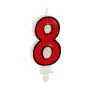 Candle Birthday Number 8 (12 Units) by BigBuy Party, Party items - Ref: S3624804, Price: 6,30 €, Discount: %