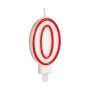 Candle Birthday White Red Number 0 (12 Units) by BigBuy Party, Party items - Ref: S3624810, Price: 7,82 €, Discount: %