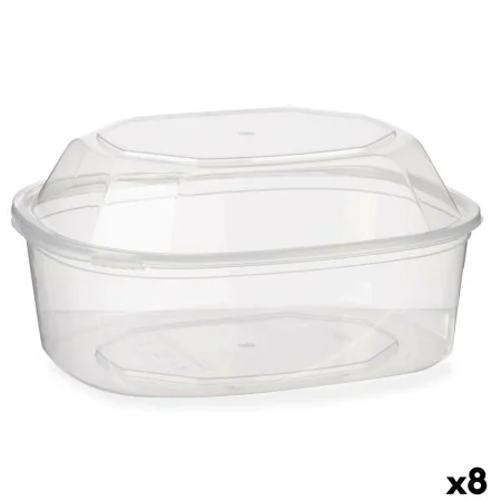 Portapranzo Rettangolare con Coperchio Trasparente polipropilene 1,5 L 18 x 10,5 x 21,5 cm (8 Unità) di Leknes, Conservazione...