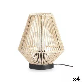 Lampada da tavolo Piramide 40 W Corda Marrone Nero 23 x 26 x 23 cm (4 Unità) di Gift Decor, Lampade da tavolo e abat-jour - R...