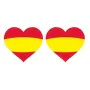 Autocollants Drapeau Espagne (2 uds) Coeur de BigBuy Car, Autocollants et stickers - Réf : S3700027, Prix : 3,56 €, Remise : %