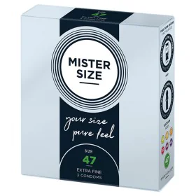 Preservativos Mister Size Extrafinos (47 mm) de Mister Size, Preservativos masculinos - Ref: S4005431, Precio: 4,46 €, Descue...