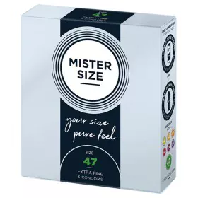 Preservativos Mister Size Extrafino (47 mm) de Mister Size, Preservativos masculinos - Ref: S4005431, Preço: 3,74 €, Desconto: %