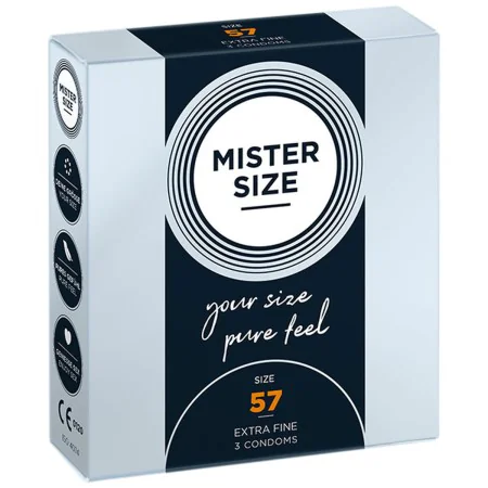 Préservatifs Mister Size Ø 5,7 cm (3 pcs) de Mister Size, Préservatifs masculins - Réf : S4005440, Prix : 3,74 €, Remise : %