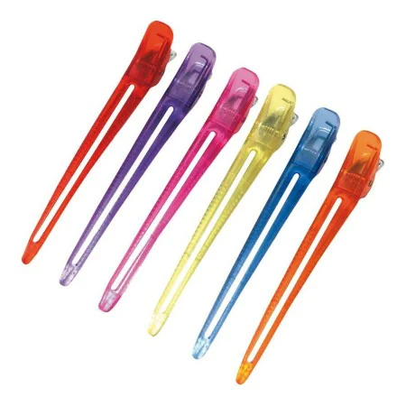 Hair clips Eurostil Pinzas Metal-plastico (6 uds) by Eurostil, Claws - Ref: S4241673, Price: 7,21 €, Discount: %