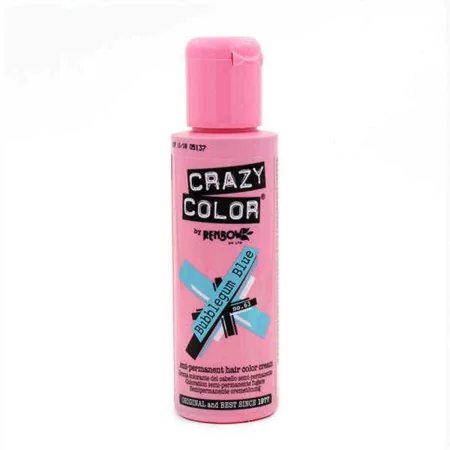 Coloração Semipermanente Crazy Color 002281 Nº 63 Bubblegum Blue (100 ml) de Crazy Color, Coloração semipermanente - Ref: S42...