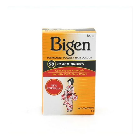 Dauerfärbung Bigen 58 Black Nº58 Black Brown (6 gr) von Bigen, Farben - Ref: S4245204, Preis: 5,12 €, Rabatt: %