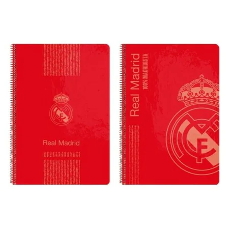 Cahier à Spirale Real Madrid C.F. 511957066 Rouge A4 de Real Madrid C.F., Cahiers - Réf : S4300600, Prix : 3,41 €, Remise : %