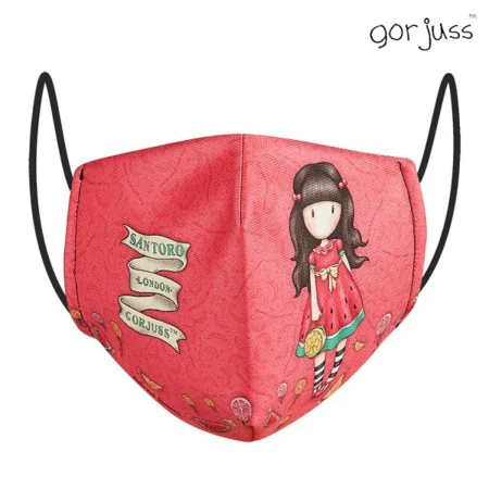 Hygienic Reusable Fabric Mask Gorjuss Red by Gorjuss, Disposables - Ref: S4303697, Price: 6,23 €, Discount: %