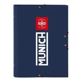 Classeur Munich Storm Blue marine Scolaire A4 de Munich, Dossiers - Réf : S4305742, Prix : 7,37 €, Remise : %