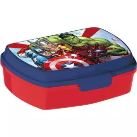 Brotdose für Sandwiches The Avengers Infinity Blau Kunststoff Rot (17 x 5.6 x 13.3 cm) von The Avengers, Brotdosen - Ref: S43...