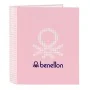 Ring binder Benetton Vichy Pink A4 27 x 33 x 6 cm by Benetton, Filing cabinets - Ref: S4306332, Price: 4,79 €, Discount: %