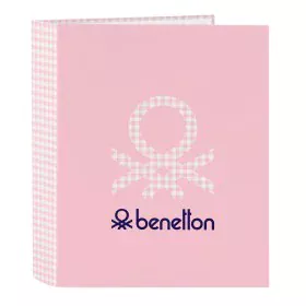 Raccoglitore ad anelli Benetton Vichy Rosa A4 27 x 33 x 6 cm di Benetton, Armadi schedari - Rif: S4306332, Prezzo: 4,79 €, Sc...