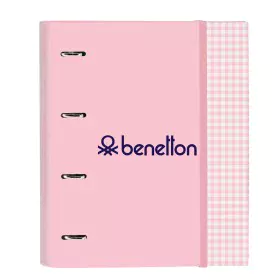 Ringbuch Benetton Vichy A4 Rosa (27 x 32 x 3.5 cm) von Benetton, Aktenschränke - Ref: S4306333, Preis: 6,74 €, Rabatt: %