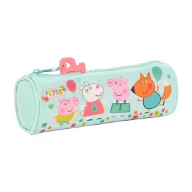 Cylindrical School Case Peppa Pig Cosy corner Light Blue (20 x 7 x 7 cm) by Peppa Pig, Pencil cases - Ref: S4306490, Price: 4...