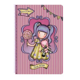 Notebook Gorjuss First prize Lilac A4 by Gorjuss, Exercise notebooks - Ref: S4306644, Price: 3,86 €, Discount: %