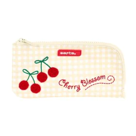 Schulmäppchen Safta Cherry Beige (23 x 11 x 1 cm) von Safta, Federmäppchen - Ref: S4306871, Preis: 4,40 €, Rabatt: %