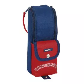 Trousse d'écolier Safta University Rouge Blue marine (6 x 21 x 6 cm) de Safta, Trousses - Réf : S4306886, Prix : 7,31 €, Remi...