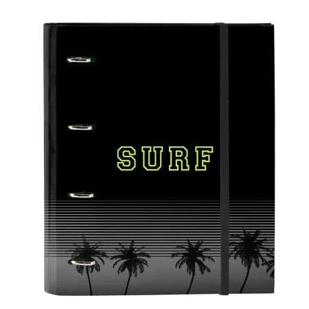 Carpeta de anillas Safta Surf A4 Negro (27 x 32 x 3.5 cm) de Safta, Archivadores - Ref: S4306889, Precio: 6,22 €, Descuento: %