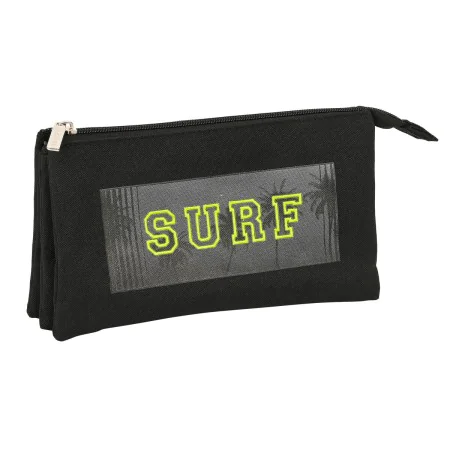 Triple Carry-all Safta Surf Black (22 x 12 x 3 cm) by Safta, Pencil cases - Ref: S4306890, Price: 6,01 €, Discount: %