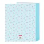 Reliure à anneaux BlackFit8 Mariposa Bleu A4 27 x 33 x 6 cm de BlackFit8, Classeurs - Réf : S4306907, Prix : 3,48 €, Remise : %