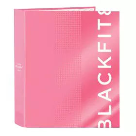 Pasta com argolas BlackFit8 Glow up Cor de Rosa A4 27 x 33 x 6 cm de BlackFit8, Arquivadores - Ref: S4306928, Preço: 4,15 €, ...