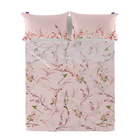 Oberlaken HappyFriday Chinoiserie rose Bunt 260 x 270 cm (asiatico/oriental) von HappyFriday, Bettlaken und Kissenbezüge - Re...