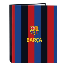 Raccoglitore ad anelli F.C. Barcelona Rosso Granato Blu Marino A4 26.5 x 33 x 4 cm di F.C. Barcelona, Armadi schedari - Rif: ...