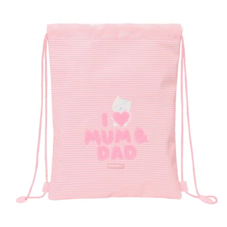 Rucksacktasche mit Bändern Safta Love Rosa (26 x 34 x 1 cm) von Safta, Schulranzen - Ref: S4307517, Preis: 7,16 €, Rabatt: %