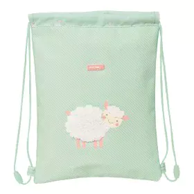 Bolsa Mochila con Cuerdas Safta Ovejita Verde (26 x 34 x 1 cm) de Safta, Bolsas escolares - Ref: S4307529, Precio: 7,16 €, De...