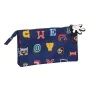 Triple Carry-all Mickey Mouse Clubhouse Only one Navy Blue 22 x 12 x 3 cm by Mickey Mouse Clubhouse, Pencil cases - Ref: S430...