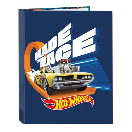 Ring binder Hot Wheels Speed club Orange Navy Blue A4 (26.5 x 33 x 4 cm) by Hot Wheels, Filing cabinets - Ref: S4307760, Pric...