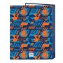 Pasta com argolas Hot Wheels Speed club Laranja Azul Marinho A4 (26.5 x 33 x 4 cm) de Hot Wheels, Arquivadores - Ref: S430776...