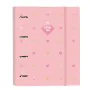 Ring binder Glow Lab Hearts Pink (27 x 32 x 3.5 cm) by Glow Lab, Filing cabinets - Ref: S4307945, Price: 5,93 €, Discount: %