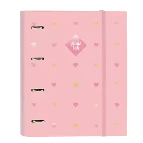 Reliure à anneaux Glow Lab Hearts Rose (27 x 32 x 3.5 cm) de Glow Lab, Classeurs - Réf : S4307945, Prix : 5,93 €, Remise : %