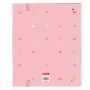 Ring binder Glow Lab Hearts Pink (27 x 32 x 3.5 cm) by Glow Lab, Filing cabinets - Ref: S4307945, Price: 5,93 €, Discount: %