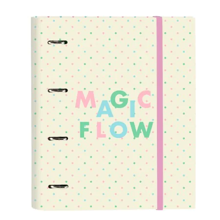 Reliure à anneaux Glow Lab Magic flow Beige (27 x 32 x 3.5 cm) de Glow Lab, Classeurs - Réf : S4307964, Prix : 6,58 €, Remise...