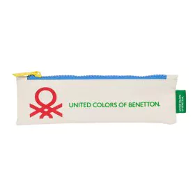 Bolsa Escolar Benetton Topitos Branco (20 x 6 x 1 cm) de Benetton, Estojos - Ref: S4308005, Preço: 3,40 €, Desconto: %