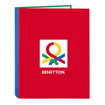 Reliure à anneaux Benetton Pop Gris A4 (26.5 x 33 x 4 cm) de Benetton, Classeurs - Réf : S4308037, Prix : 3,44 €, Remise : %