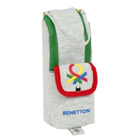 School Case Benetton Pop Grey (6 x 21 x 6 cm) by Benetton, Pencil cases - Ref: S4308063, Price: 7,61 €, Discount: %