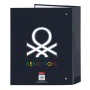 Ring binder Benetton Sixties Navy Blue A4 (27 x 33 x 6 cm) by Benetton, Filing cabinets - Ref: S4308077, Price: 4,65 €, Disco...