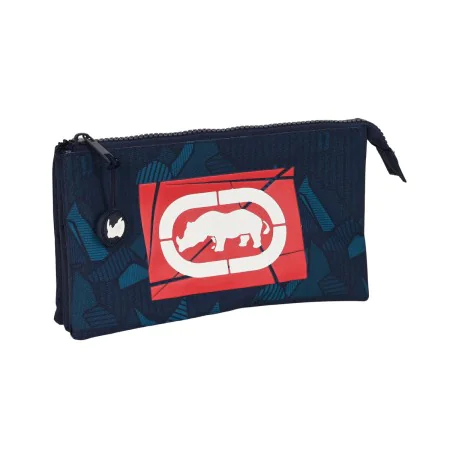 Triple Carry-all Eckō Unltd. Peaks Navy Blue (22 x 12 x 3 cm) by Eckō Unltd., Pencil cases - Ref: S4308219, Price: 7,34 €, Di...