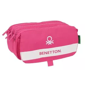 Trousse Fourre-Tout Triple Benetton Raspberry 21,5 x 10 x 8 cm Fuchsia de Benetton, Trousses - Réf : S4308258, Prix : 8,24 €,...