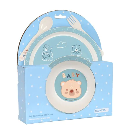 Set di Accessori per Bambini Safta Baby bear (4 Pezzi) di Safta, Servizi da tavola per bambini - Rif: S4308448, Prezzo: 4,60 ...