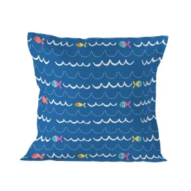 Pillowcase HappyFriday Moshi Moshi Sea Life Multicolour 80 x 80 cm by HappyFriday, Sheets and pillowcases - Ref: D1610038, Pr...