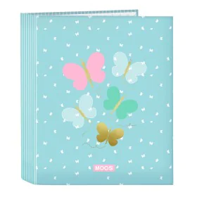 Carpeta de anillas Moos Butterflies Azul A4 27 x 33 x 6 cm de Moos, Archivadores - Ref: S4309913, Precio: 5,08 €, Descuento: %