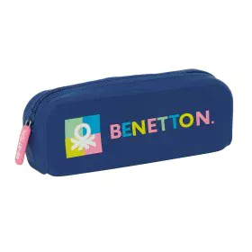 Trousse d'écolier Benetton Cool Blue marine 18.5 x 7.5 x 5.5 cm de Benetton, Trousses - Réf : S4309978, Prix : 4,60 €, Remise...